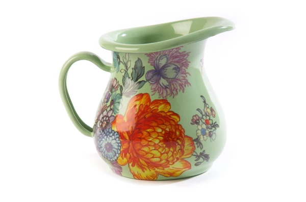 Молочник Mackenzie-Childs Flower Market, сталь нержавеющая, зеленый