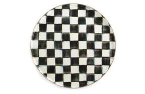Поднос MacKenzie-Childs Courtly Check d30 см, сталь нержавеющая