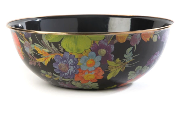 Салатник Mackenzie-Childs Flower Market 33 см, сталь нержавеющая, черный