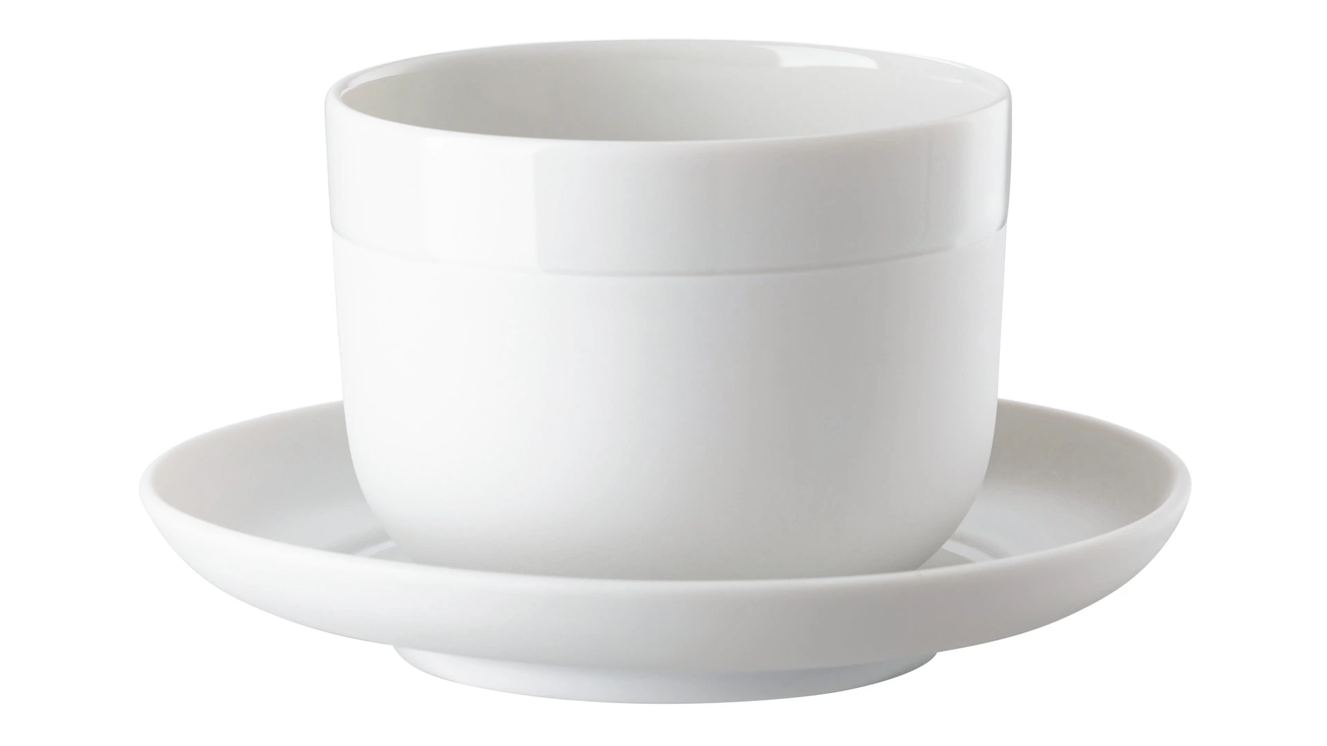 Чашка для эспрессо с блюдцем Rosenthal Капелло 210 мл, фарфор, белая