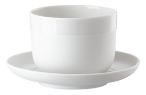 Чашка для эспрессо с блюдцем Rosenthal Капелло 210 мл, фарфор, белая