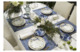 Блюдо сервировочное прямоугольное Rosenthal Турандот 41x15 см, фарфор, синее, золотой кант