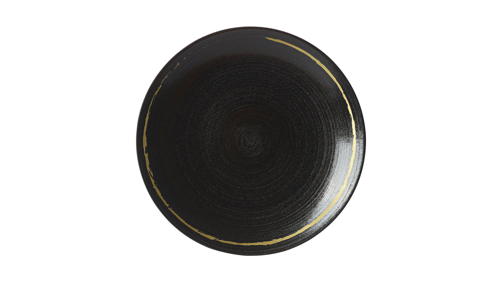 Тарелка обеденная Royal Crown Derby Эскиз Черный 27 см, фарфор