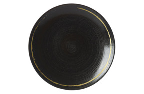 Тарелка обеденная Royal Crown Derby Эскиз Черный 27 см, фарфор