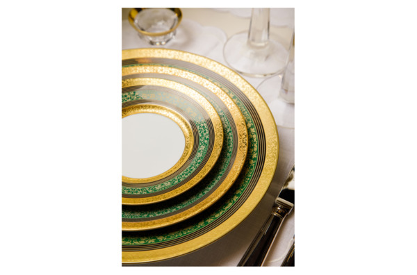 Сервиз столовый JL Coquet Царица на 6 персон 30 предметов, фарфор, зеленый