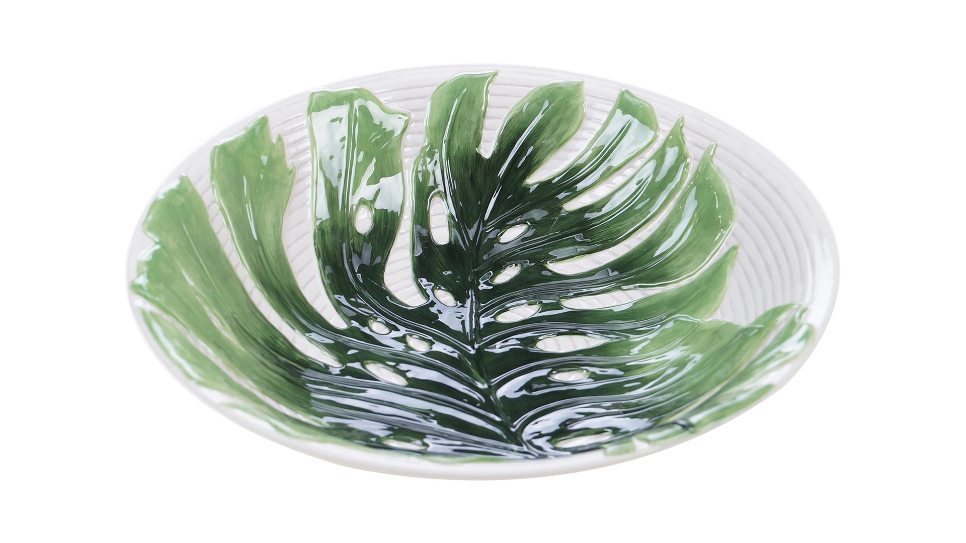 Сервиз чайно-столовый Certified Int. Пальмовые листья на 4 персоны 17 предметов, керамика