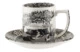 Набор чашек для эспрессо с блюдцами Spode Черная Италия 90 мл, 4 шт, лимитированный выпуск п/к