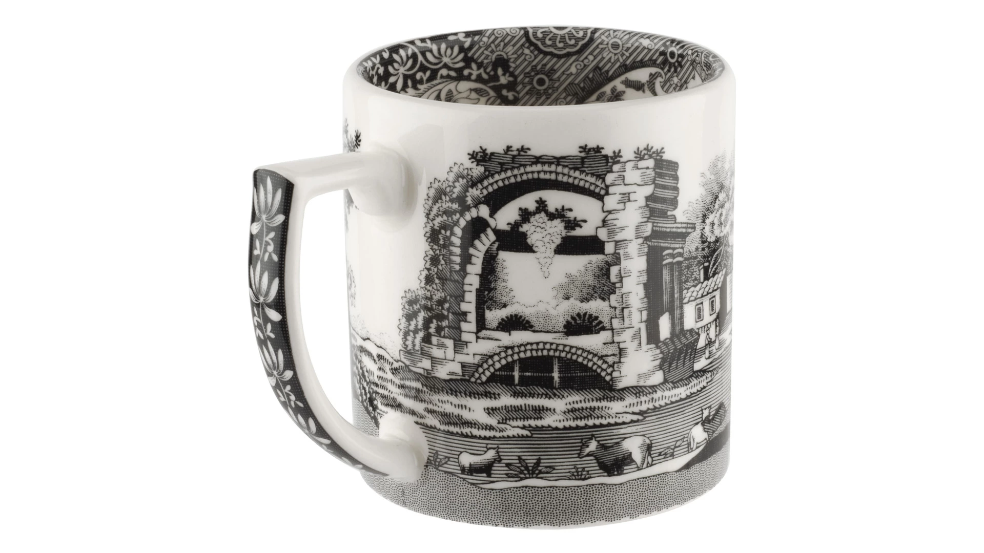 Набор чашек для эспрессо с блюдцами Spode Черная Италия 90 мл, 4 шт, лимитированный выпуск п/к