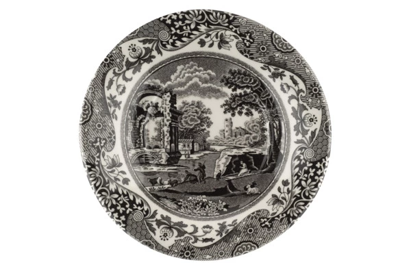 Набор чашек для эспрессо с блюдцами Spode Черная Италия 90 мл, 4 шт, лимитированный выпуск п/к