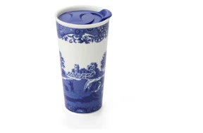 Кружка с силиконовой крышкой Spode Голубая Италия 350 мл