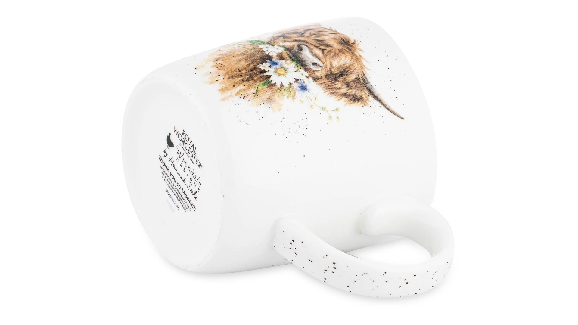 Кружка Royal Worcester Забавная фауна Спасибо от бычка 400 мл, фарфор костяной