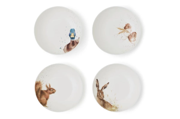 Тарелка для пасты Royal Worcester Забавная фауна Утка 22 см, фарфор костяной