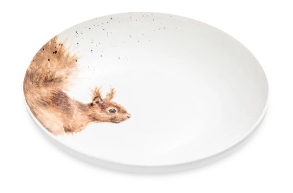 Тарелка для пасты Royal Worcester Забавная фауна Белка 22 см, фарфор костяной