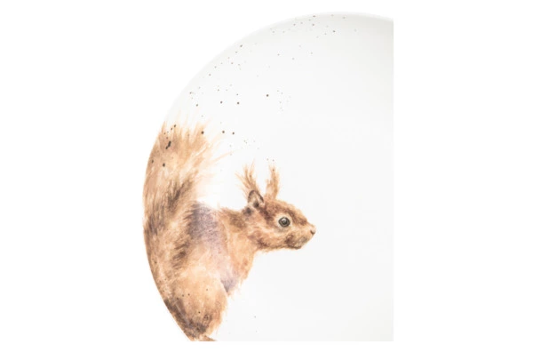 Тарелка для пасты Royal Worcester Забавная фауна Белка 22 см, фарфор костяной