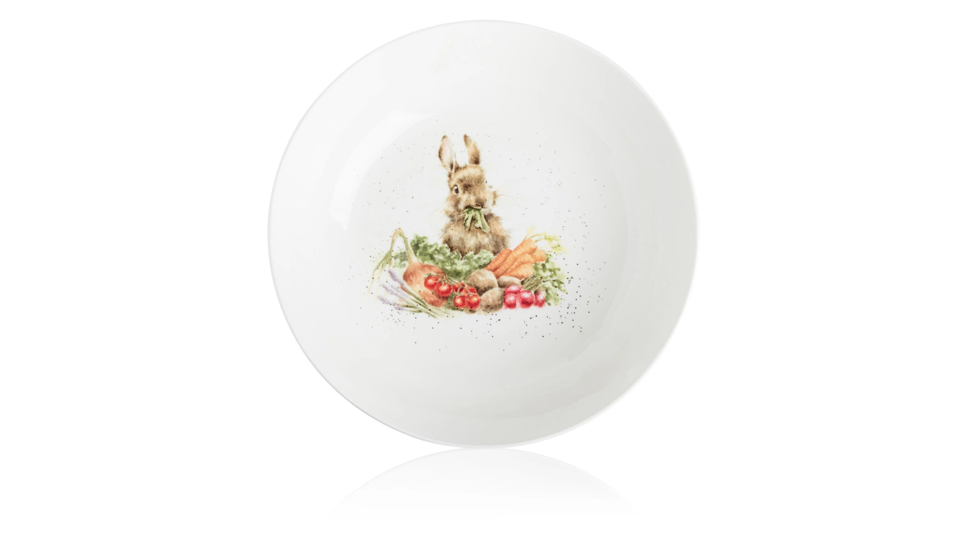 Салатник Royal Worcester Забавная фауна Выращивай сам Зайка 25,5 см, фарфор костяной