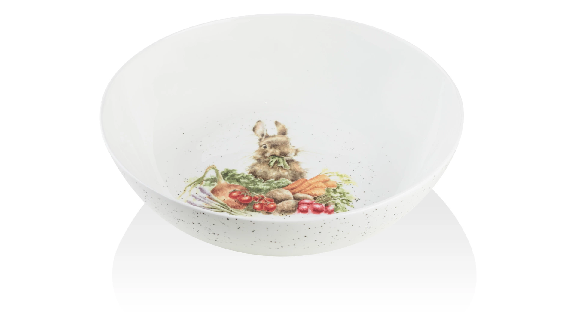 Салатник Royal Worcester Забавная фауна Выращивай сам Зайка 25,5 см, фарфор костяной