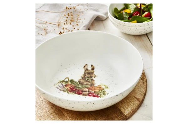 Салатник Royal Worcester Забавная фауна Выращивай сам Зайка 25,5 см, фарфор костяной