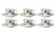 Набор чашек чайных с блюдцами Rosenthal Турандот 230 мл, фарфор, белый, золотой кант, 6 шт