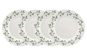Набор тарелок обеденных Portmeirion Омела 28 см, фарфор, 4 шт
