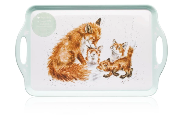 Поднос прямоугольный с ручками Pimpernel Забавная фауна Лиса 48х29,5 см