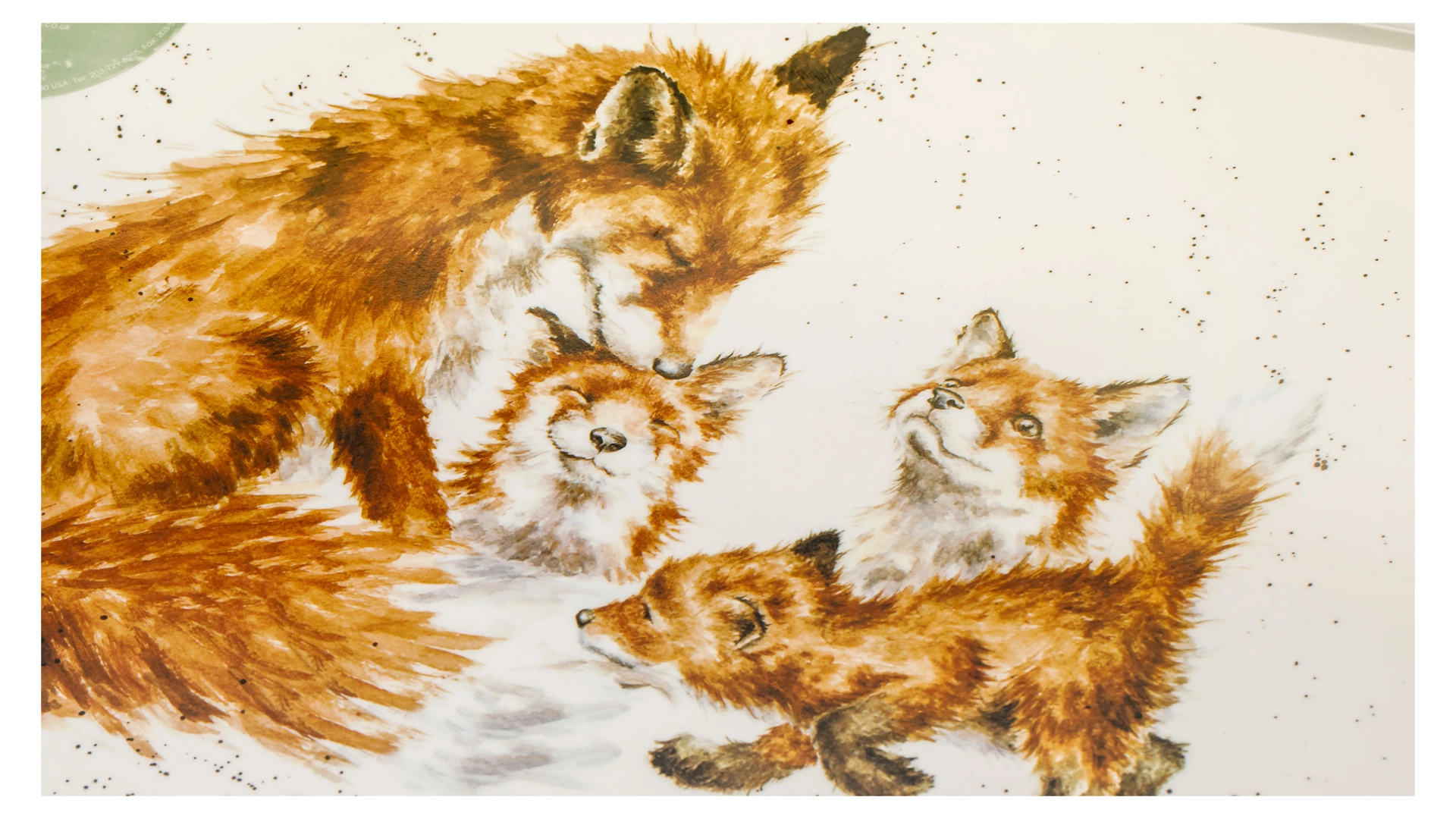 Поднос прямоугольный с ручками Pimpernel Забавная фауна Лиса 48х29,5 см