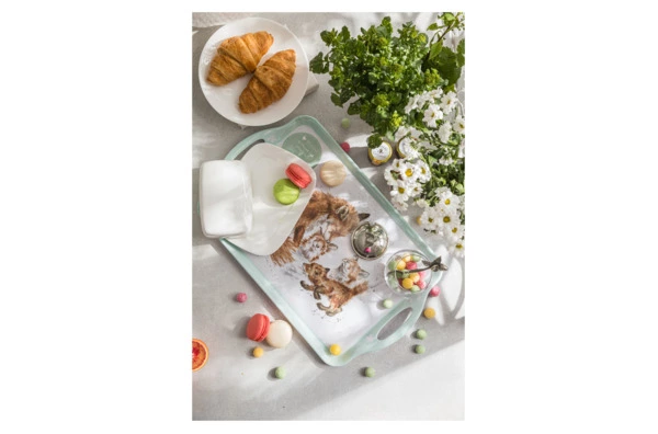 Поднос прямоугольный с ручками Pimpernel Забавная фауна Лиса 48х29,5 см