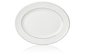 Блюдо овальное Lenox Ханна, платиновый кант 33 см