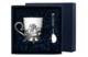 Чашка чайная с ложкой в футляре АргентА серебро 925 и Фарфор Цветочная 135,91 г, серебро 925