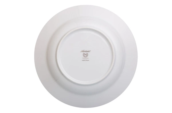 Тарелка суповая Noritake Царский дворец, платиновый кант 23 см, фарфор