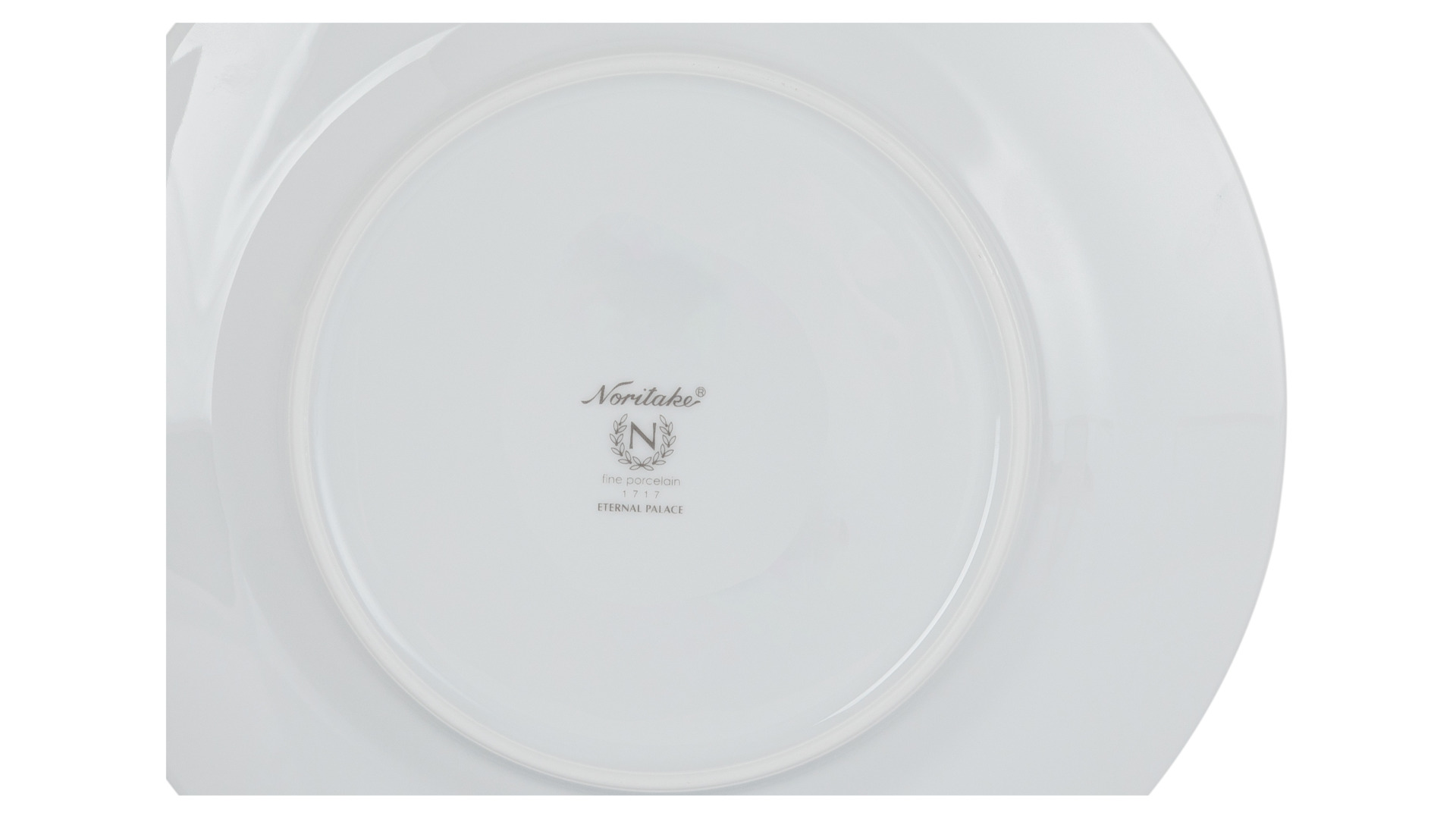 Тарелка суповая Noritake Царский дворец, платиновый кант 23 см, фарфор