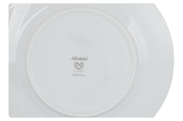 Тарелка суповая Noritake Царский дворец, платиновый кант 23 см, фарфор