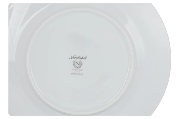 Тарелка суповая Noritake Царский дворец, платиновый кант 23 см, фарфор