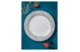 Тарелка акцентная Noritake Царский дворец, платиновый кант 23 см, фарфор