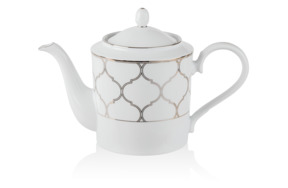 Чайник Noritake Царский дворец, платиновый кант 1,5  л, фарфор