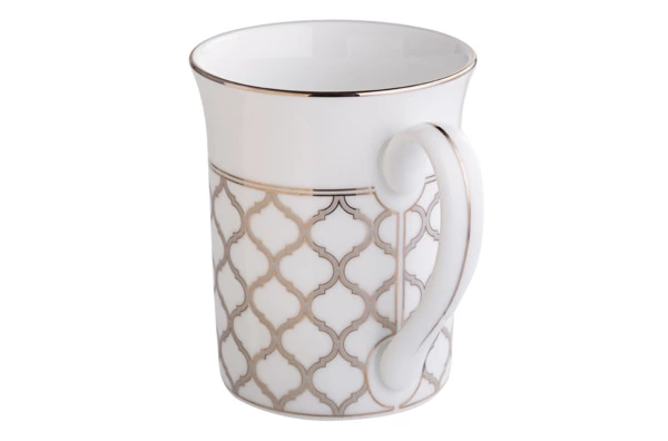 Кружка Noritake Царский дворец, платиновый кант 370 мл, фарфор, п/к