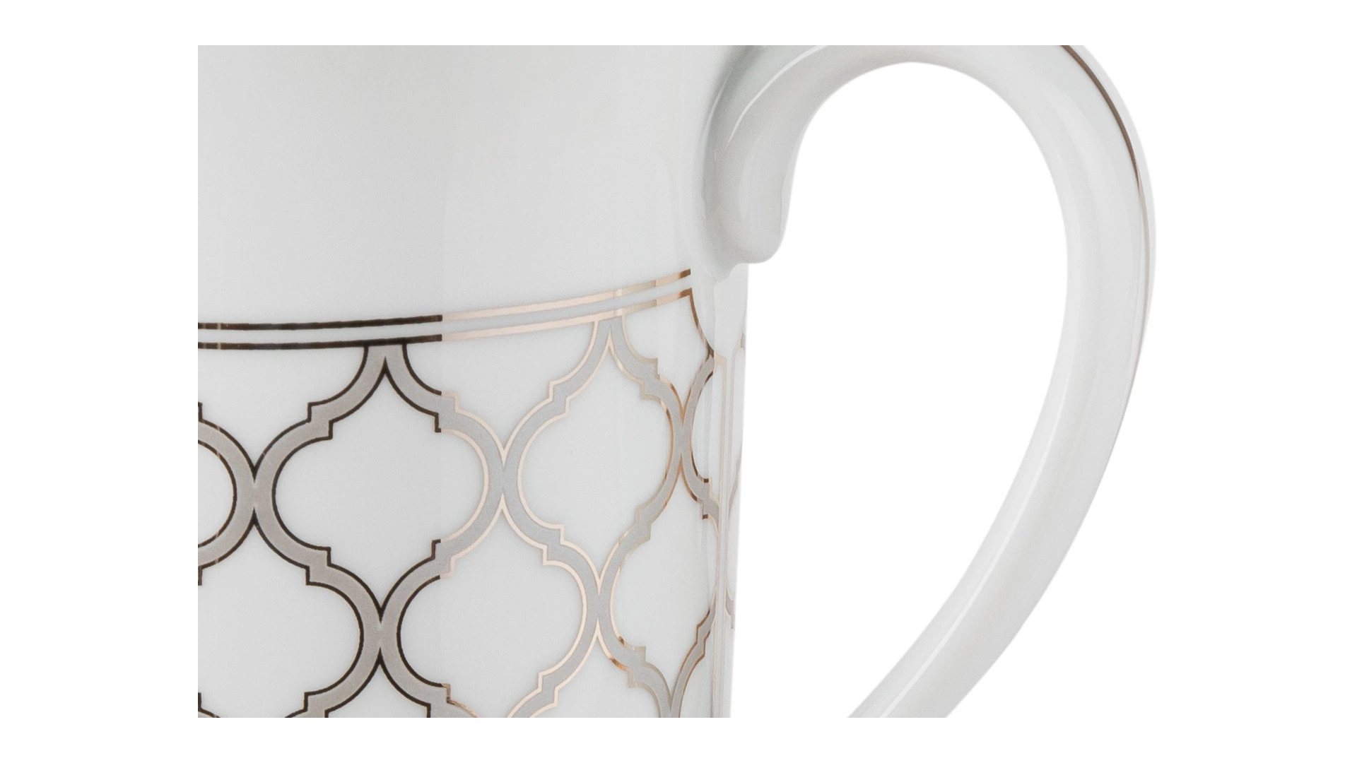Кружка Noritake Царский дворец, платиновый кант 370 мл, фарфор, п/к