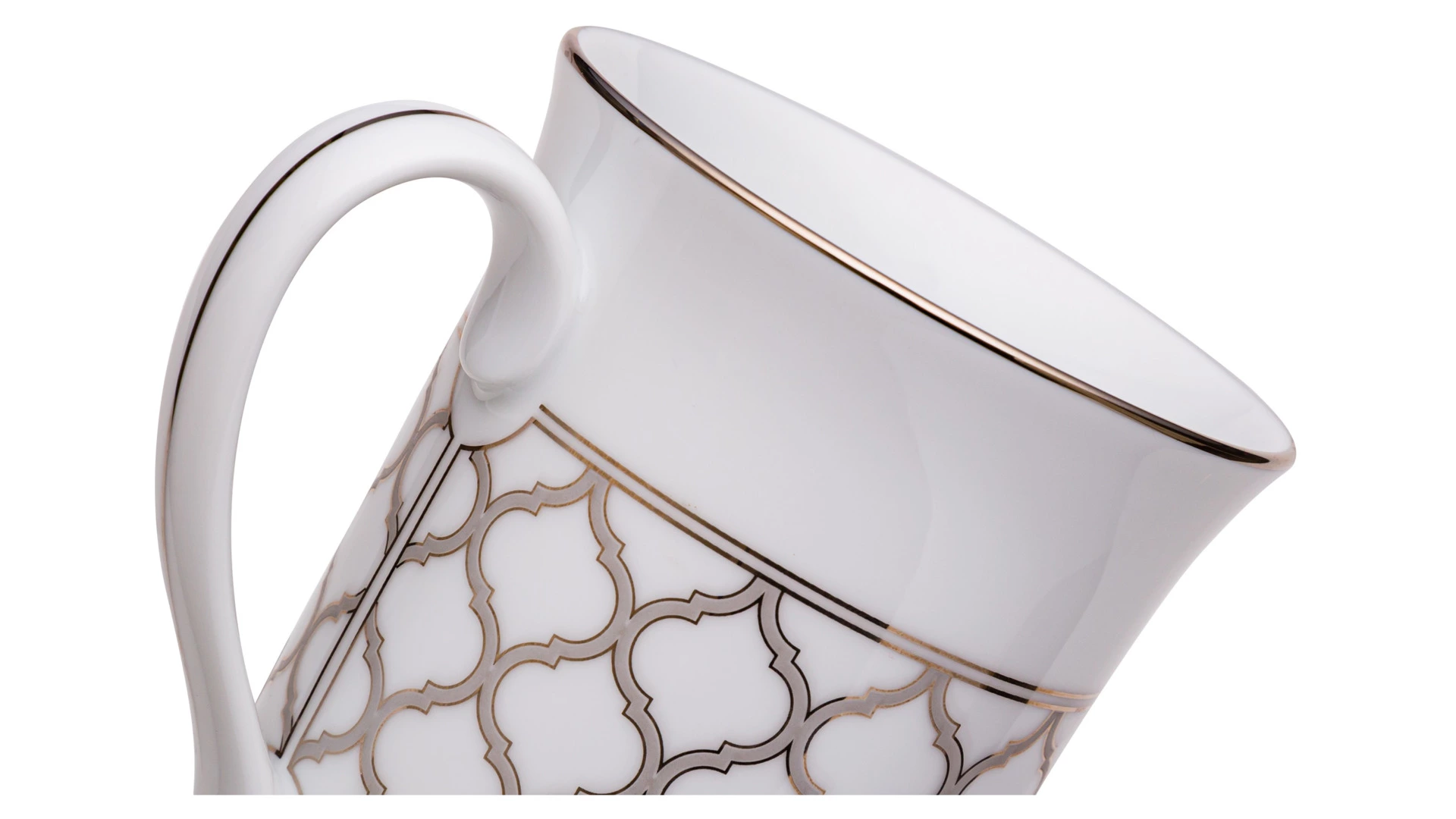 Кружка Noritake Царский дворец, платиновый кант 370 мл, фарфор, п/к