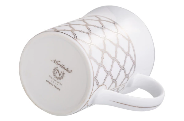 Кружка Noritake Царский дворец, платиновый кант 370 мл, фарфор, п/к