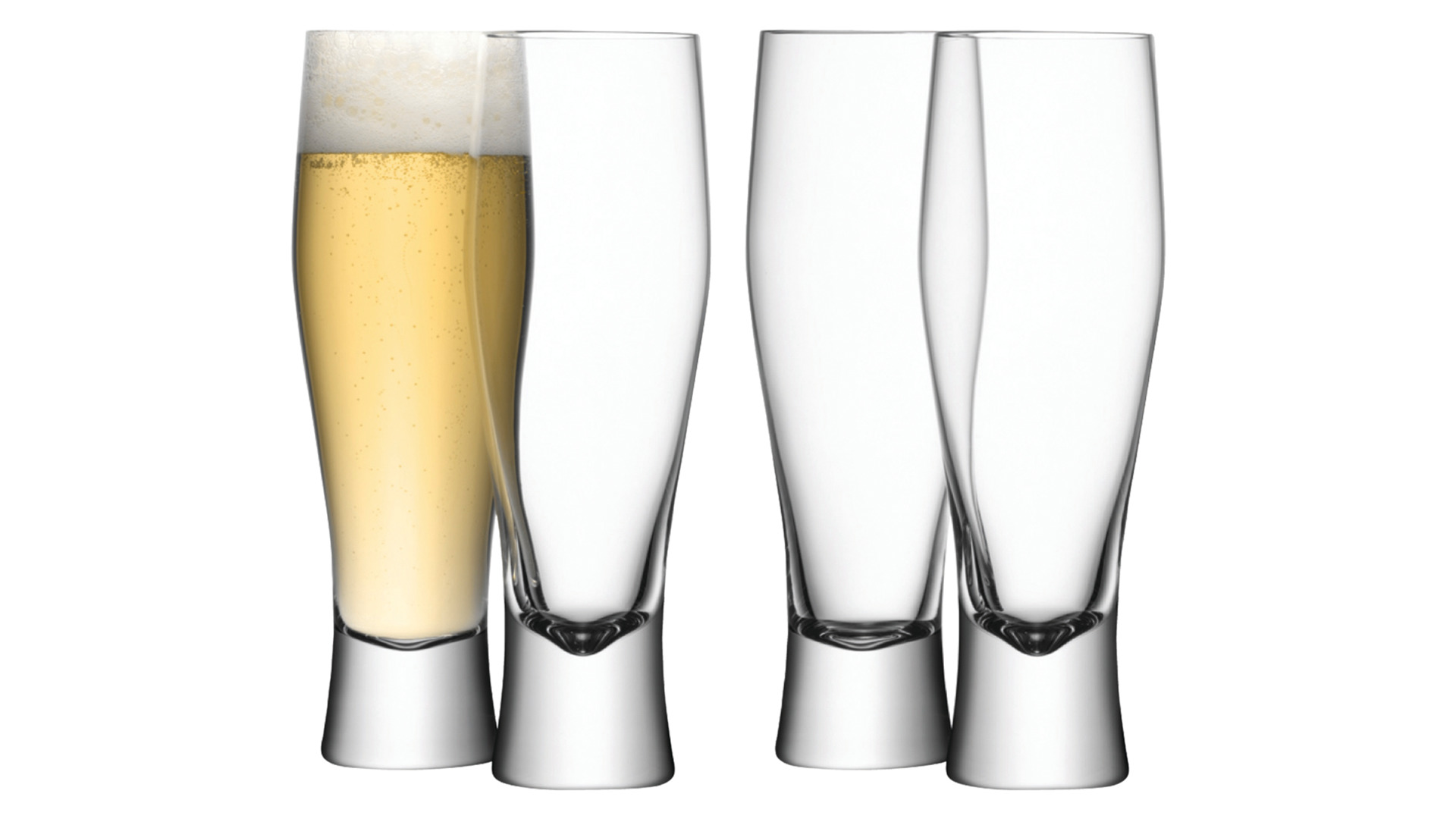 Набор бокалов для пива LSA International Bar 400 мл, 4 шт, стекло