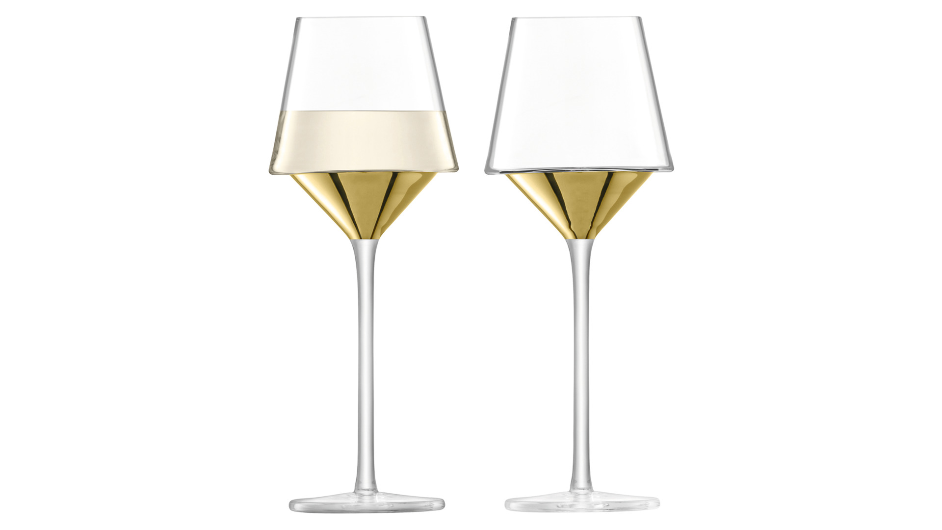 Набор бокалов для вина LSA Internationa, Space, 350мл, золото, 2шт.