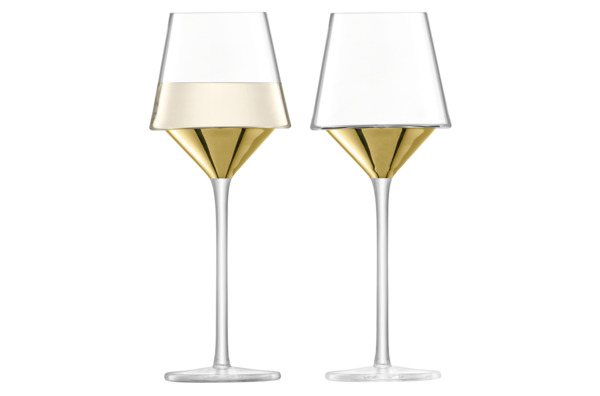 Набор бокалов для вина LSA Internationa, Space, 350мл, золото, 2шт.