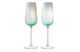Набор бокалов для шампанского LSA International, Dusk, 250мл, зелёный-серый, 2шт.