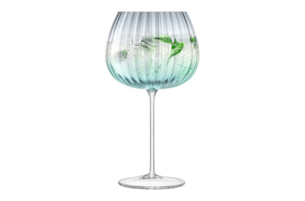 Набор круглых бокалов LSA International Dusk 650 мл, 2 шт, стекло, серо-зеленый