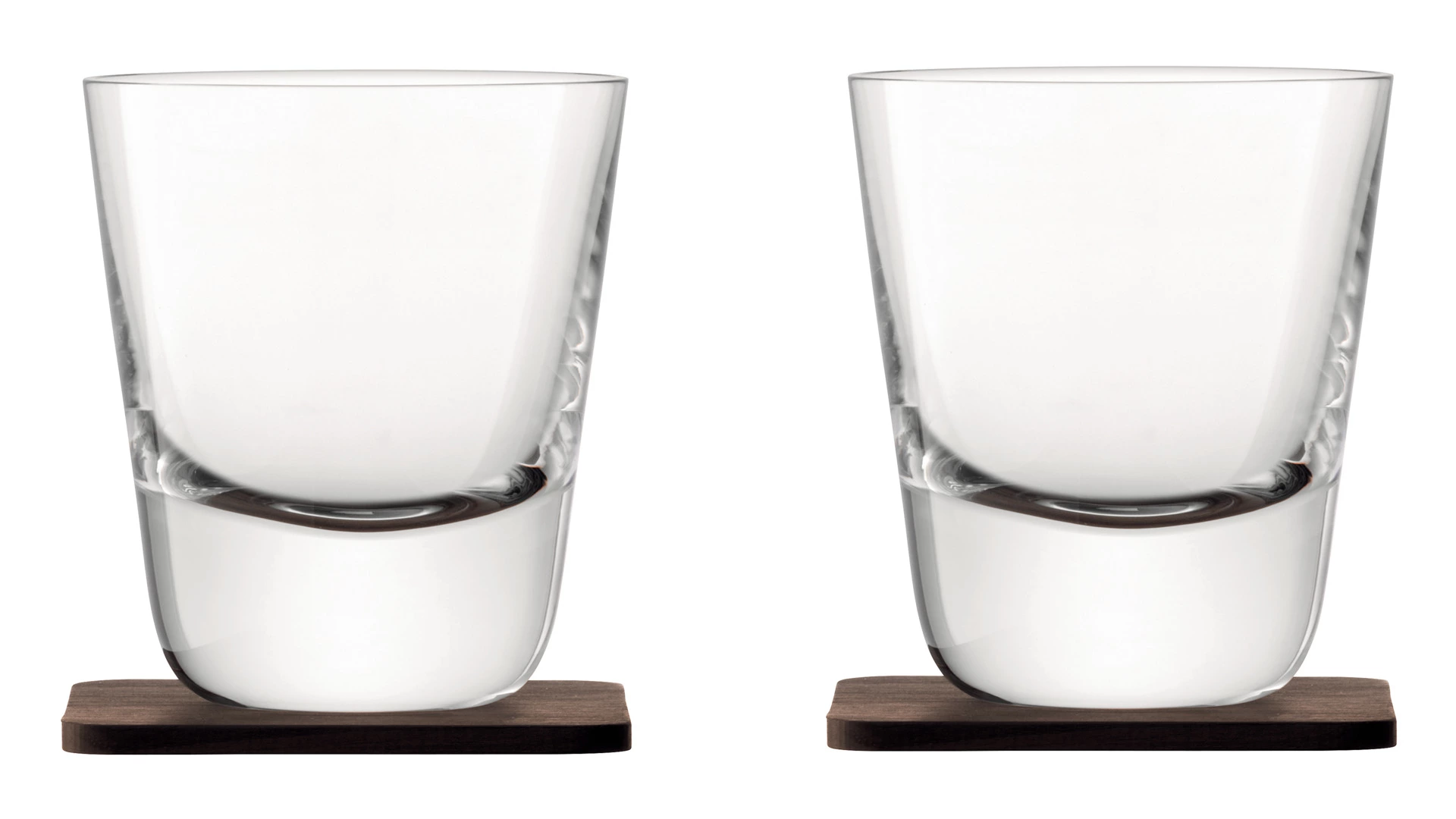 Набор стаканов с деревянными подставками LSA International, Whisky, 250мл, 2шт.