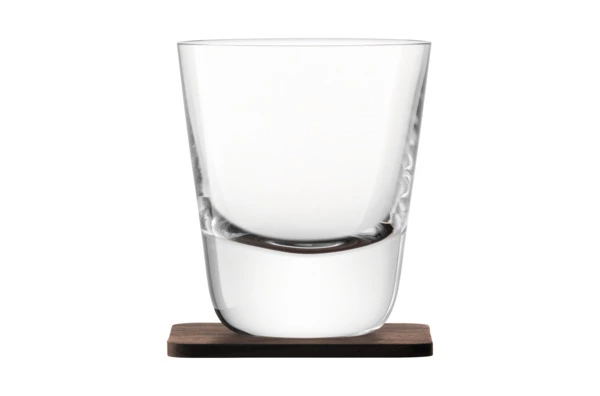 Набор стаканов с деревянными подставками LSA International, Whisky, 250мл, 2шт.
