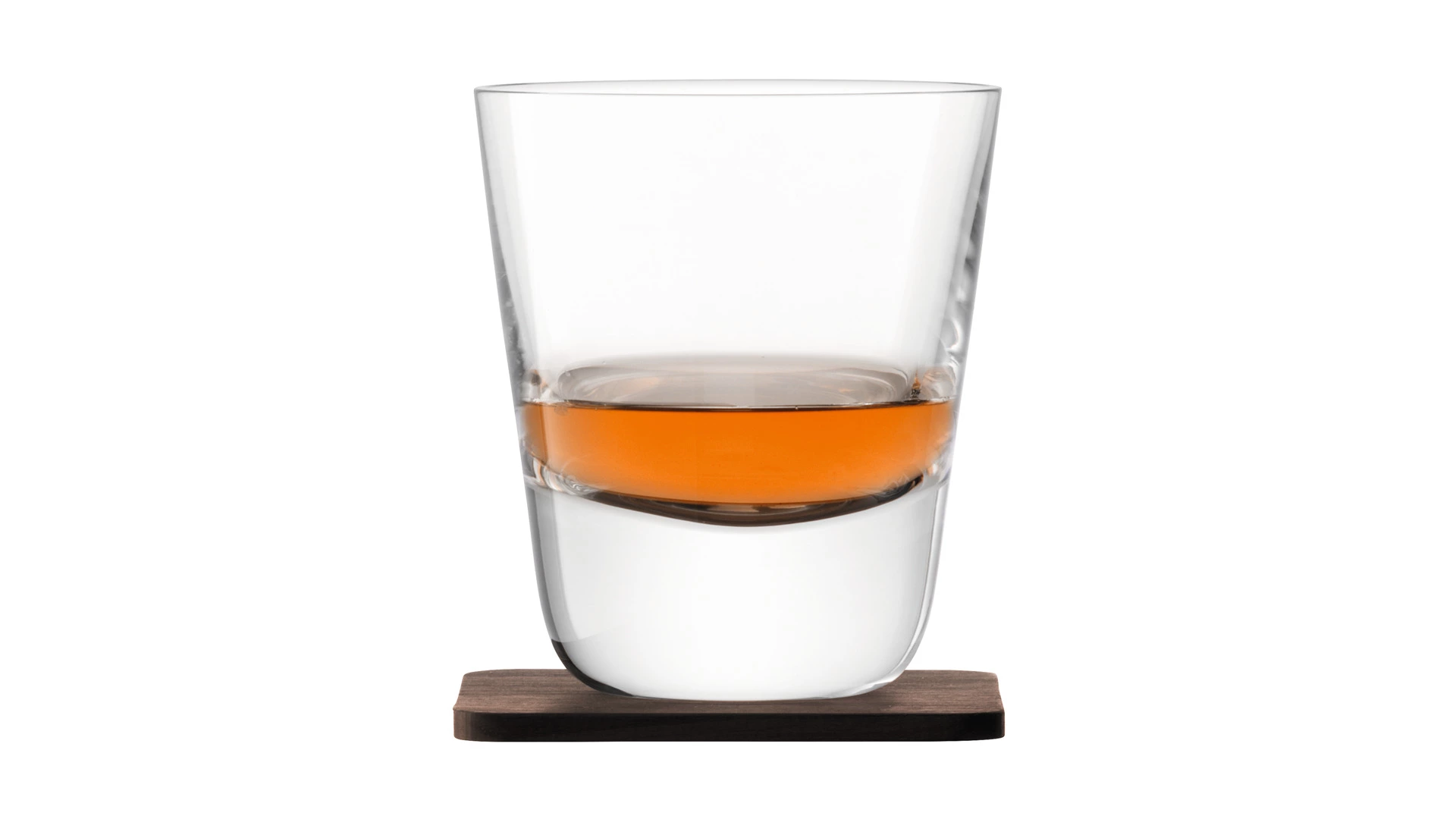 Набор стаканов с деревянными подставками LSA International, Whisky, 250мл, 2шт.