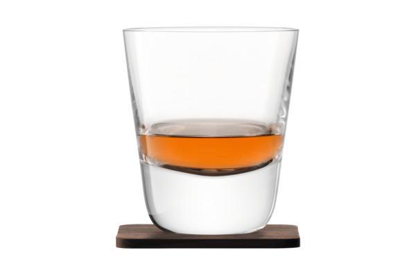 Набор стаканов с деревянными подставками LSA International, Whisky, 250мл, 2шт.
