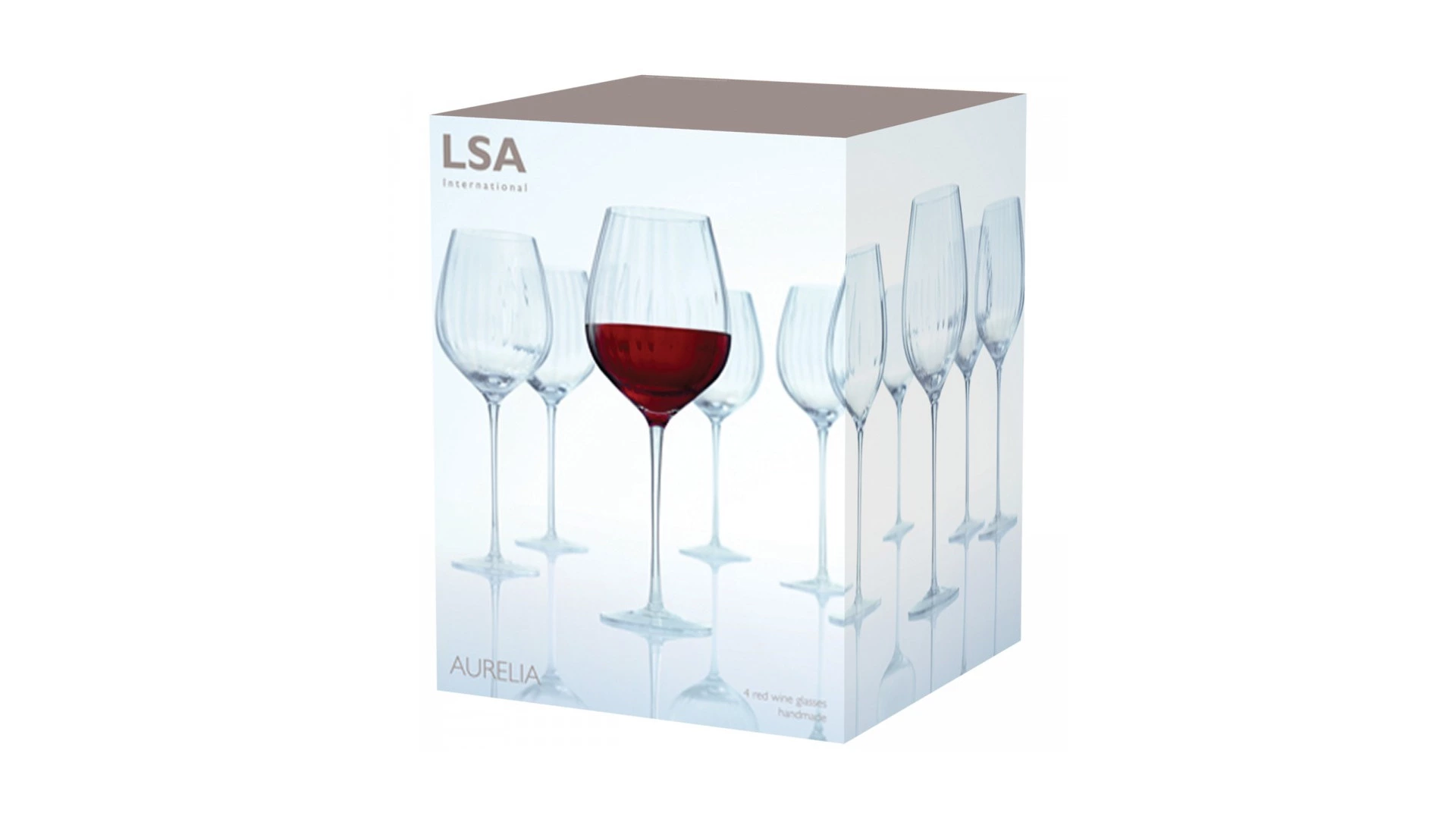 Набор бокалов для красного вина LSA International Aurelia 660 мл, 4 шт, стекло