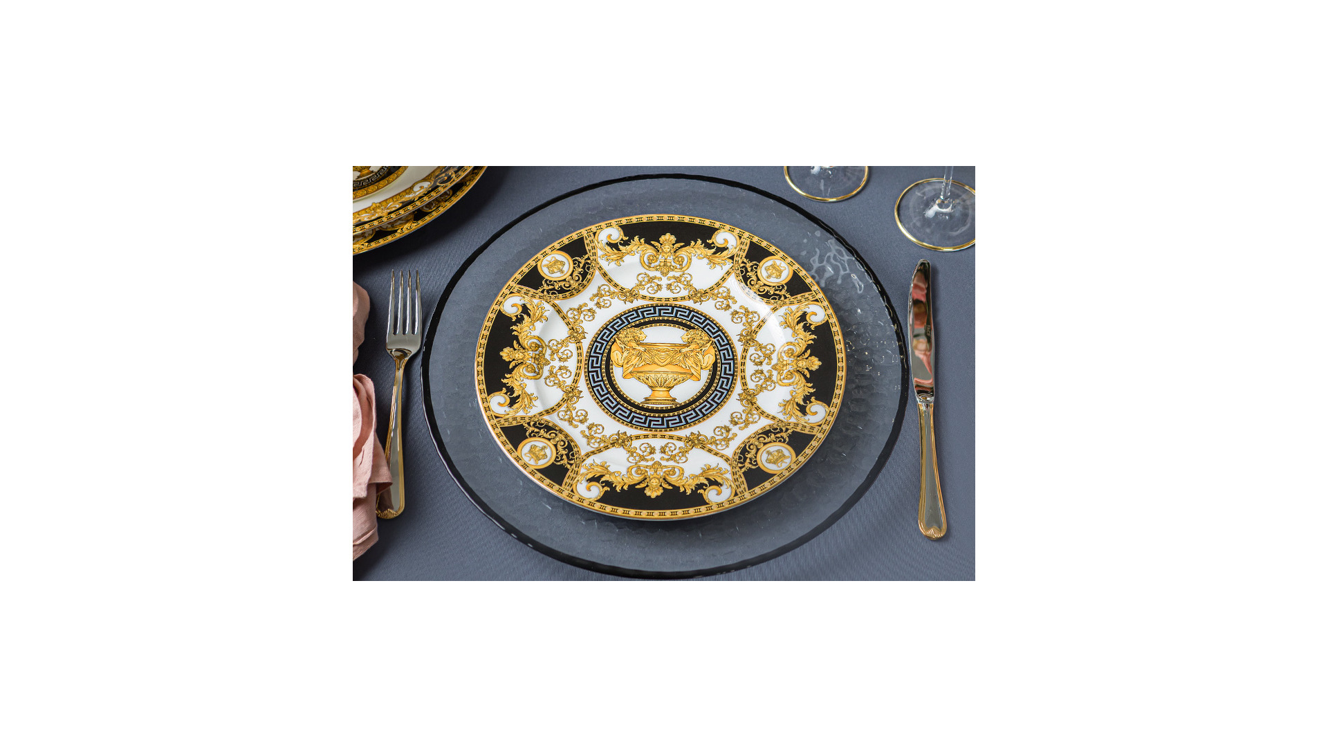 Набор столовых приборов FACE "Santorini Gold" на 12 персон 75 предметов