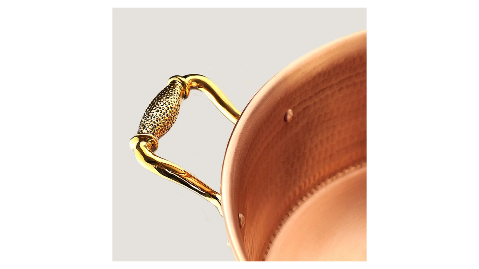 Таз для варки варенья кованый Кольчугинский мельхиор Лист 3 л, 26 см, медь, латунные ручки